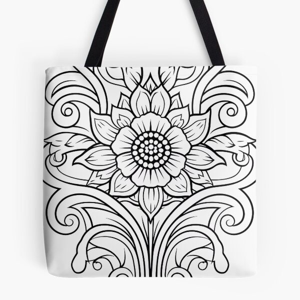 Item preview, Flower Design #66 Coloring Page Pattern  designed and sold by DavidColoring.