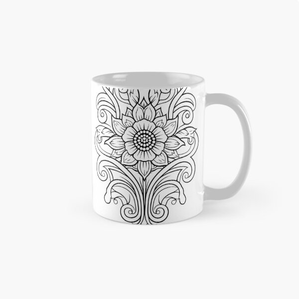 Artikelvorschau, Blumendesign Nr. 66 Malvorlagenmuster entworfen und verkauft von DavidColoring.