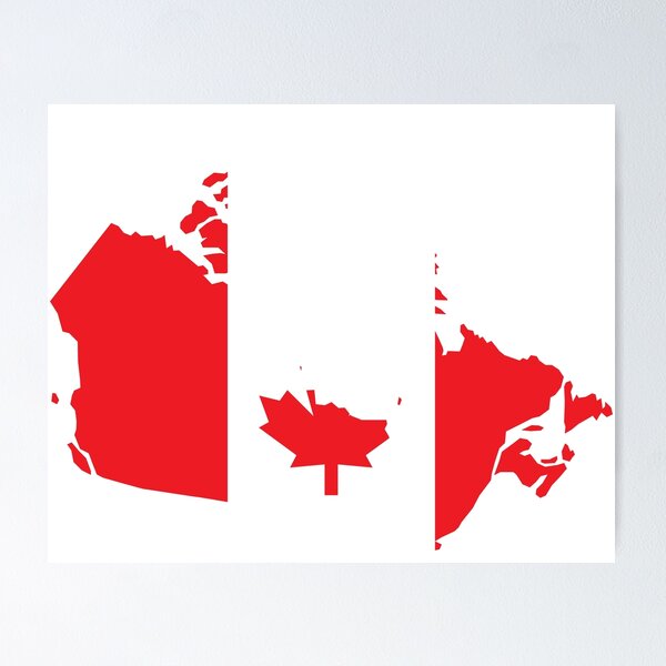 Item preview, Canadian Flag Map designed and sold by dk80.