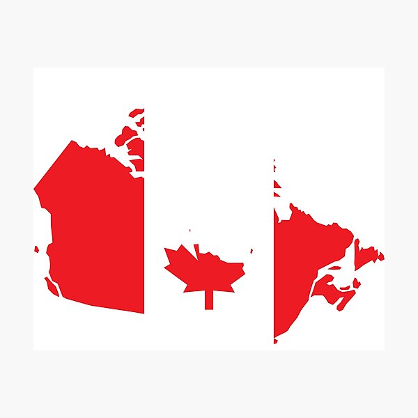 Item preview, Canadian Flag Map designed and sold by dk80.