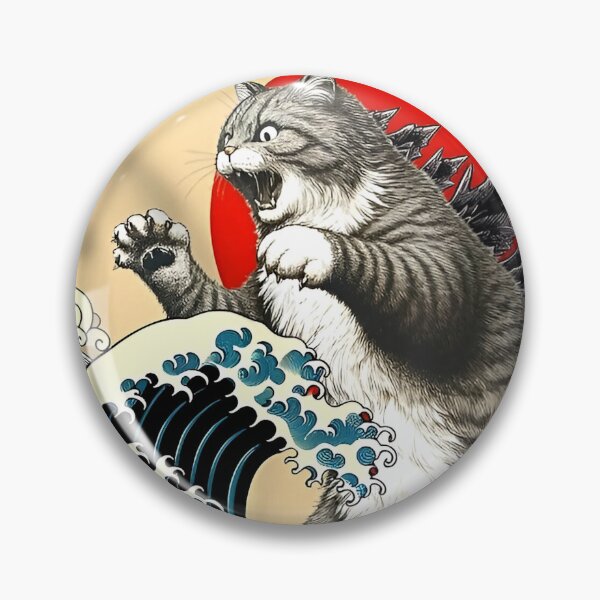 Item preview, Godzilla Cat Funny designed and sold by KOB-DESIGN ⭐⭐⭐⭐⭐.