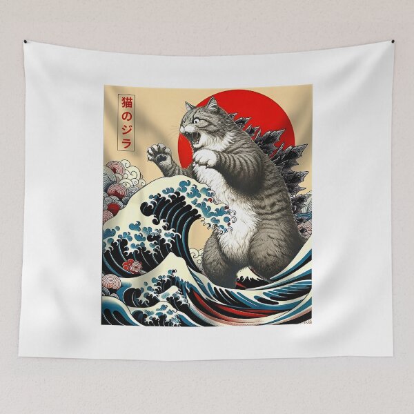 Item preview, Godzilla Cat Funny designed and sold by KOB-DESIGN ⭐⭐⭐⭐⭐.