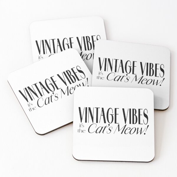 Item preview, Vintage Vibes It's the Cat's Meow Funny 1920s Era slang Typographic Design gift for Vintage style lovers T-Shirt designed and sold by trefail.
