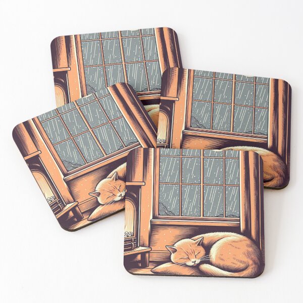 Item preview, Feline Fireside Bliss! designed and sold by Meemaart.