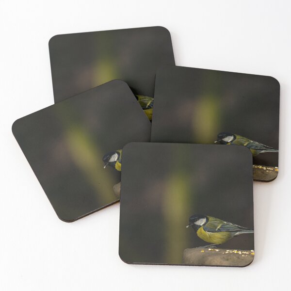 Item preview, Great Tit feeding on a stone wall. designed and sold by RobThorley.