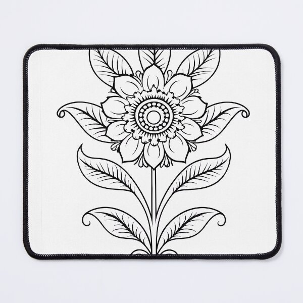 Item preview, Flower Design #68 Coloring Page Pattern designed and sold by DavidColoring.