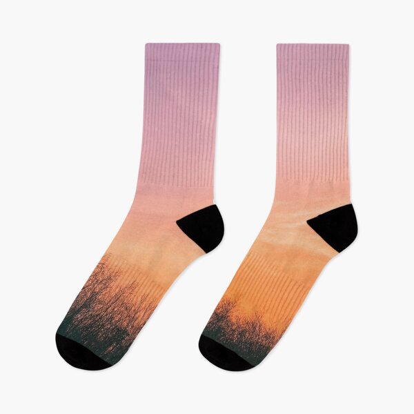 Item preview, Pastel Sunset Over Bare Trees designed and sold by Glam-OOTD.