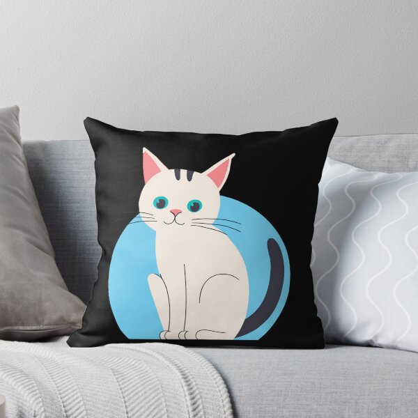 Item preview, Minimalist Cute White Cat Illustration | Adorable Feline Art Design | Cute Kitten Tee designed and sold by DigitalFhaiz.