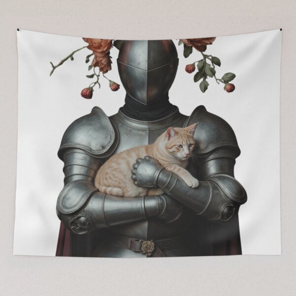 Item preview, The Silent Guardian & His Loyal Cat designed and sold by artiviohub.