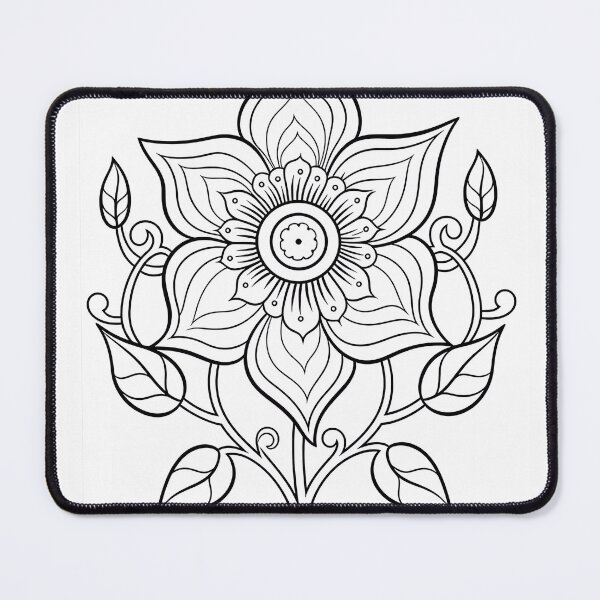 Item preview, Flower Design #70 Coloring Page Pattern  designed and sold by DavidColoring.
