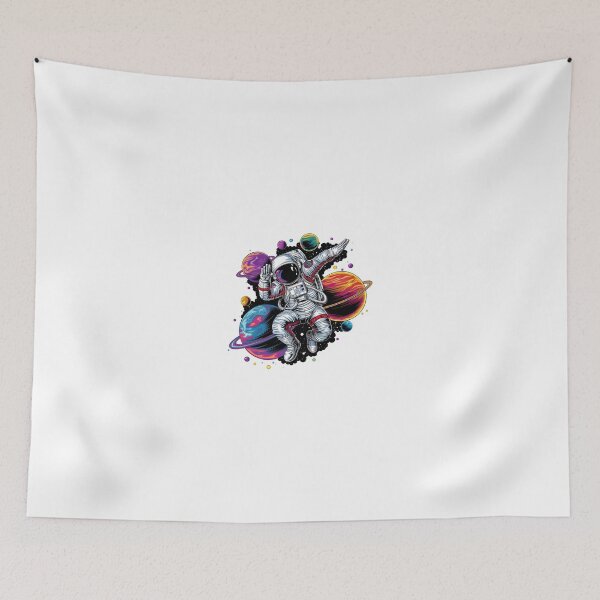 Item preview, Dabbing Astronaut Floating in Space with Colorful Planets designed and sold by luckytua789.