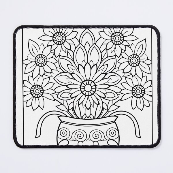 Item preview, Flower Design #71 Coloring Page Pattern designed and sold by DavidColoring.