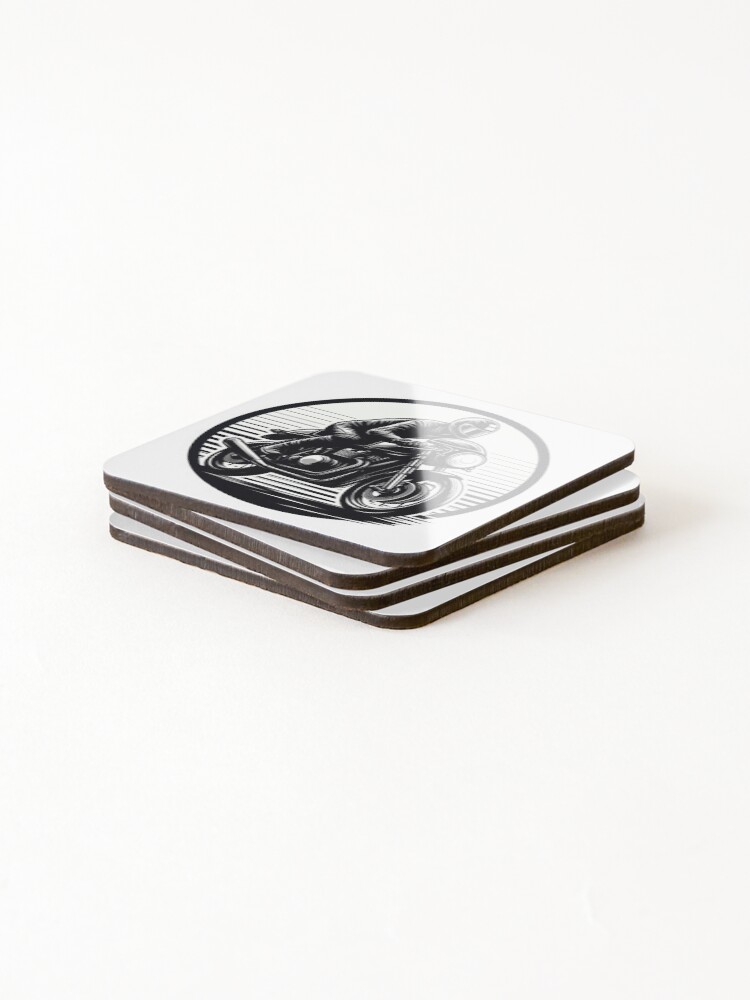 Thumbnail 4 of 5, Coasters (Set of 4), Dapper Rider : Automotive Merchandise - designed and sold by InfmsCorp.
