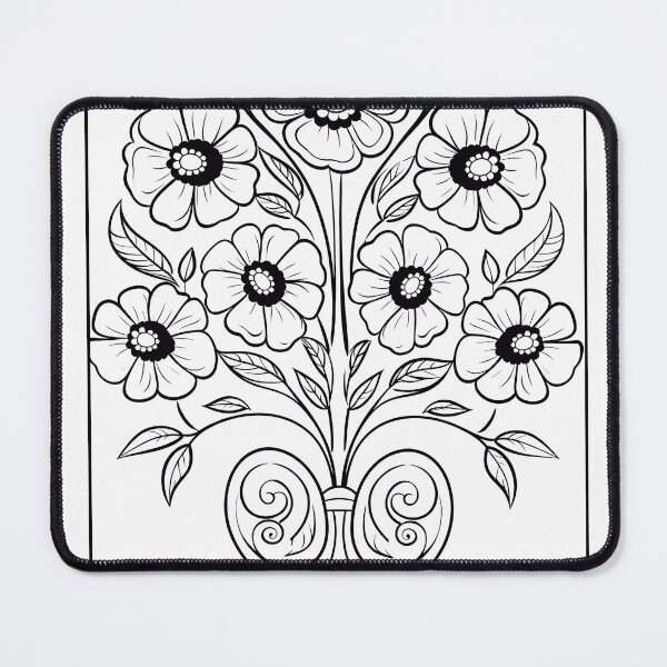 Item preview, Flower Design #72 Coloring Page Pattern  designed and sold by DavidColoring.