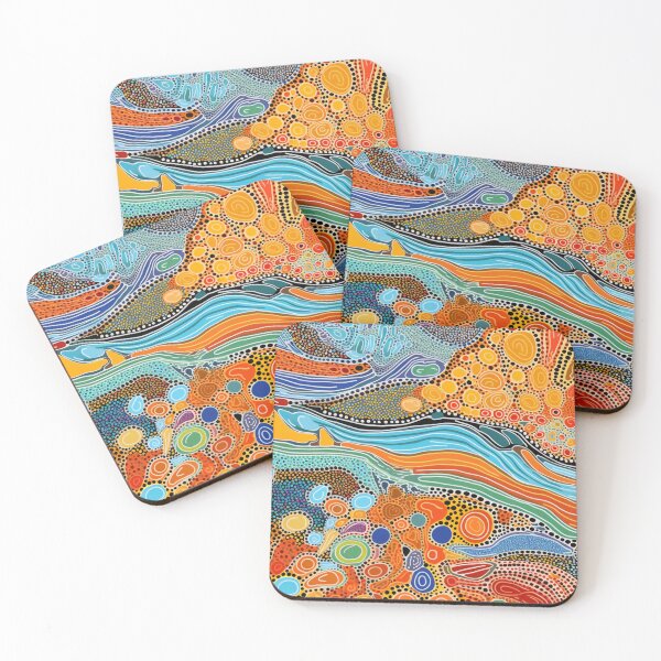 Item preview, Aboriginal Inspired Dot Art - Source Of Water designed and sold by GrinGalore.