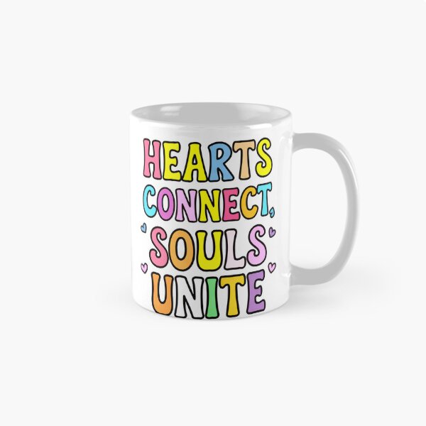 Item preview, Hearts Connect, Souls Unite – Colorful Inspirational Quote designed and sold by Taans-Creation.