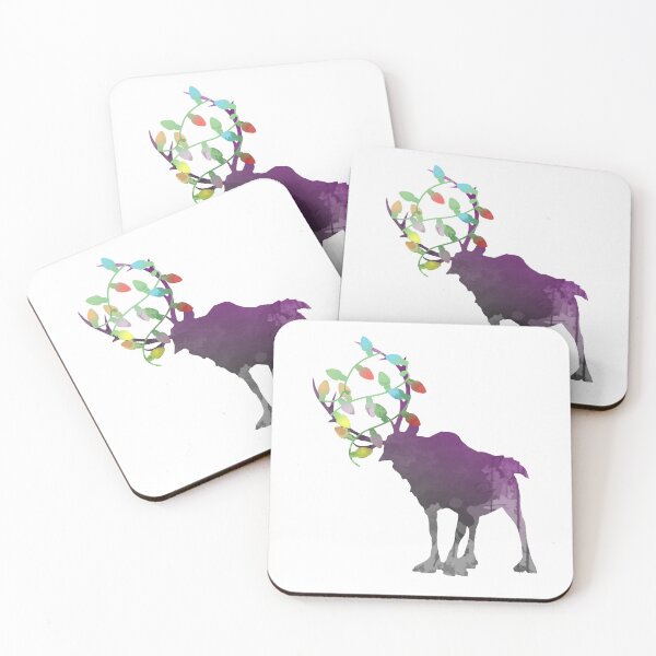 Item preview, Christmas Reindeer Inspired Silhouette designed and sold by ShadowsInspired.