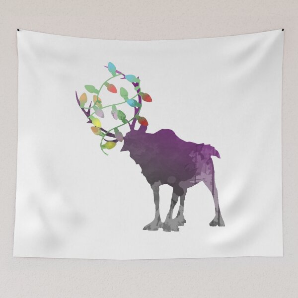 Item preview, Christmas Reindeer Inspired Silhouette designed and sold by ShadowsInspired.