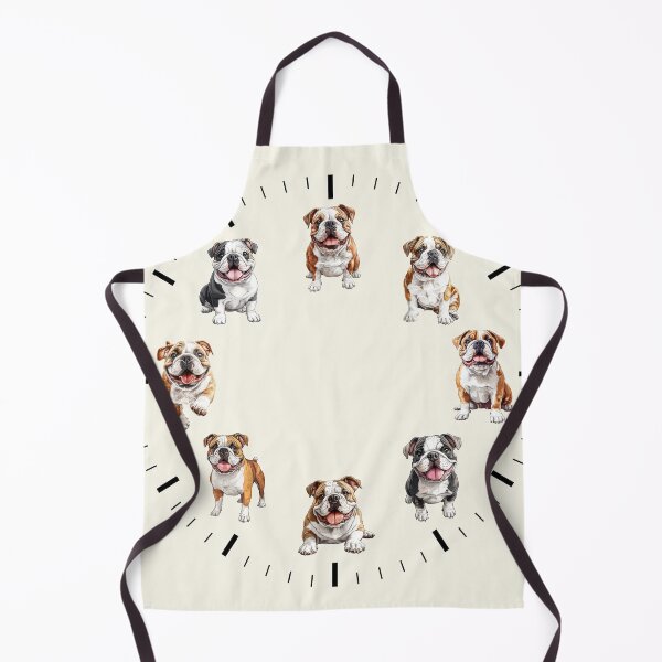 Item preview, English Bulldog Clock - Adorable Bulldog-Themed Timepiece designed and sold by SteadyRolling.