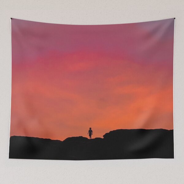 Item preview, Silhouette of a Boy at Sunset designed and sold by Glam-OOTD.