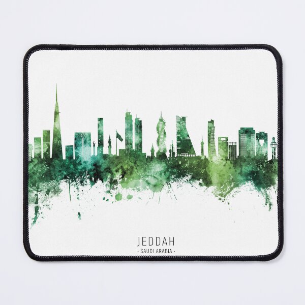 Item preview, Jeddah Saudi Arabia Skyline designed and sold by ArtPrints.