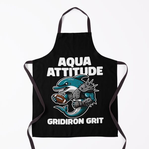Item preview, AQUA ATTITUDE, GRIDIRON GRIT - FOOTBALL DOLPHINS GIFT designed and sold by KEF Custom.