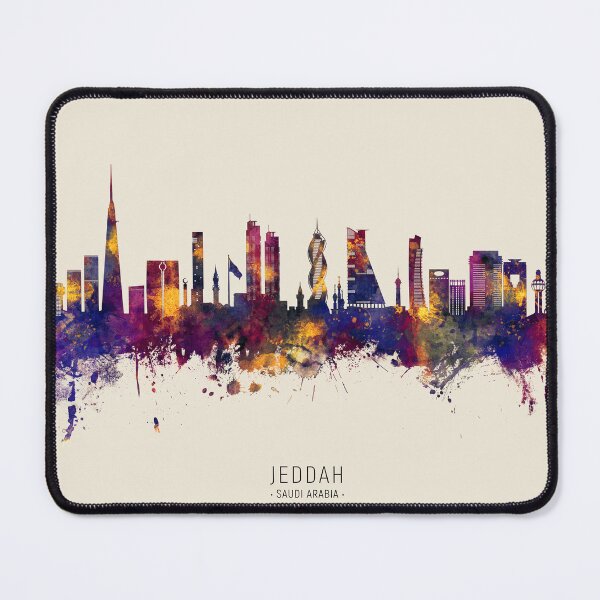 Item preview, Jeddah Saudi Arabia Skyline designed and sold by ArtPrints.