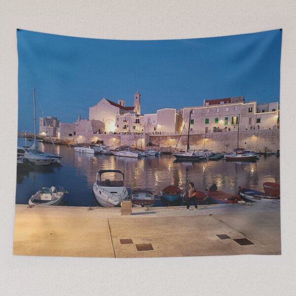 Item preview, Giovinazzo: Sunset Harbor View designed and sold by EpicVistas.