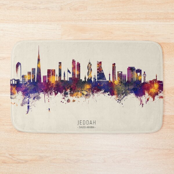 Item preview, Jeddah Saudi Arabia Skyline designed and sold by ArtPrints.