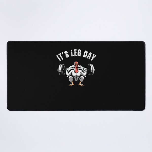 Item preview, It's Leg Day funny thanksgiving gym muscle turkey squatting designed and sold by snowry.