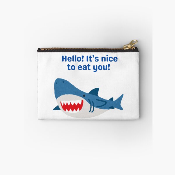 Item preview, Nice to eat you shark designed and sold by fabartforyou.