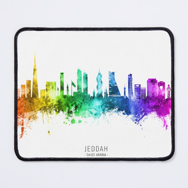 Item preview, Jeddah Saudi Arabia Skyline designed and sold by ArtPrints.
