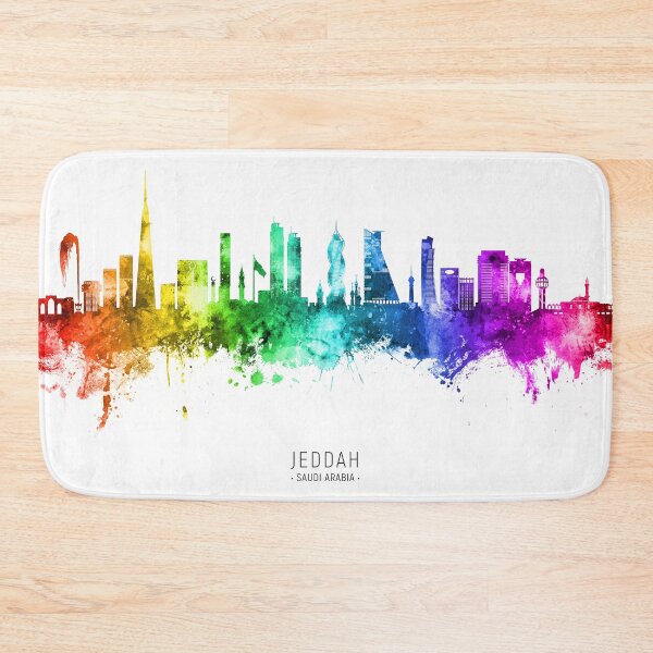Item preview, Jeddah Saudi Arabia Skyline designed and sold by ArtPrints.