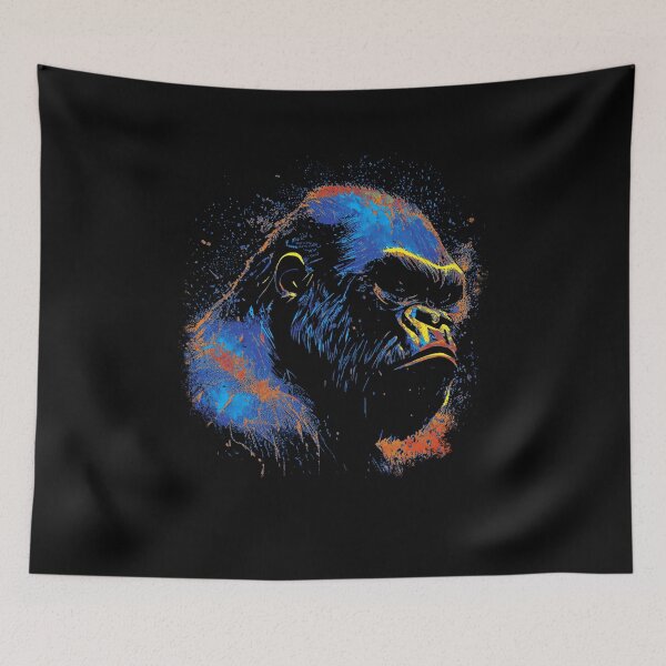 Item preview, Colorful Gorilla Portrait designed and sold by TurtleDojo.
