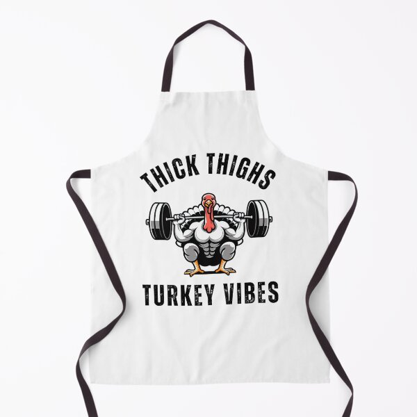Item preview, Thick Thighs Turkey vibes thanksgiving muscle turkey humor designed and sold by snowry.