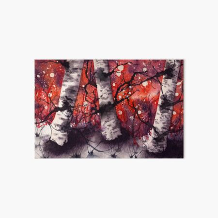 Item preview, Dawn Galaxy Birch Trees  designed and sold by ajniebel.