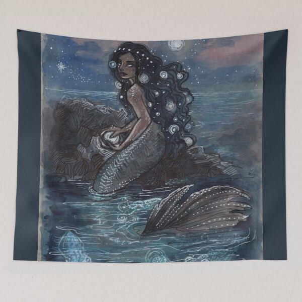 Item preview, Evening Glow Mermaid and Firefly Squid designed and sold by CyanOwl.