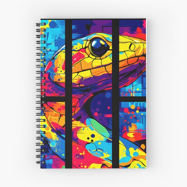 Item preview, Vibrant Snake Art – Abstract Wildlife designed and sold by Taans-Creation.