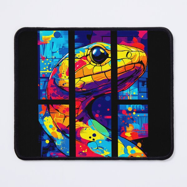 Item preview, Vibrant Snake Art – Abstract Wildlife designed and sold by Taans-Creation.