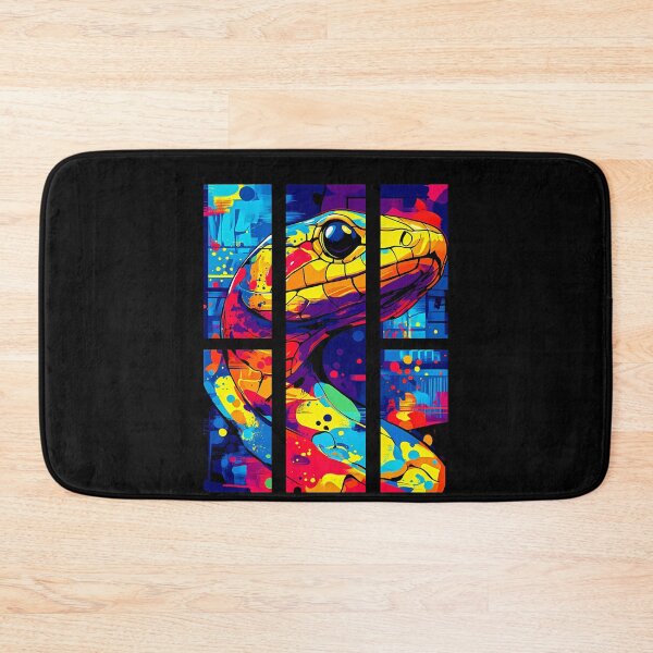 Item preview, Vibrant Snake Art – Abstract Wildlife designed and sold by Taans-Creation.
