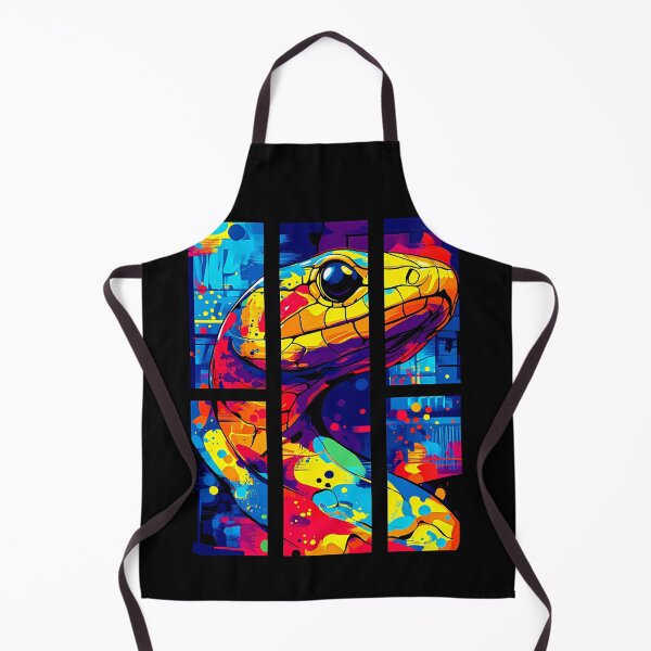 Item preview, Vibrant Snake Art – Abstract Wildlife designed and sold by Taans-Creation.