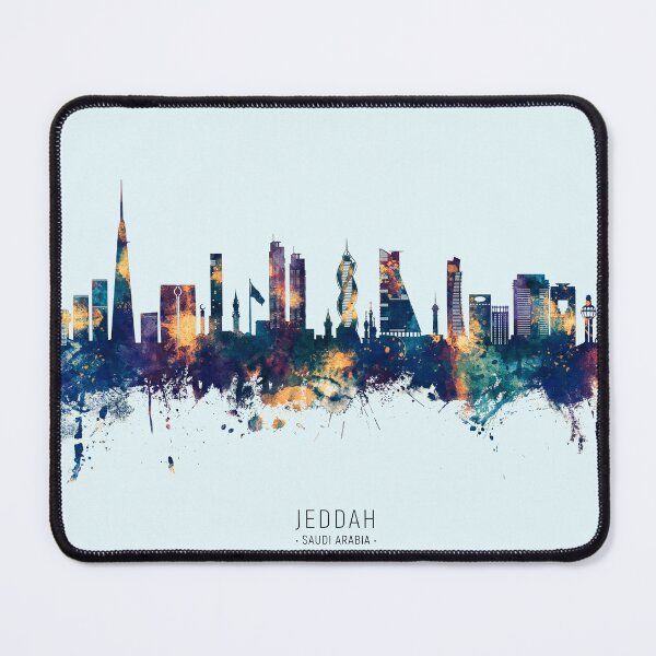 Item preview, Jeddah Saudi Arabia Skyline designed and sold by ArtPrints.
