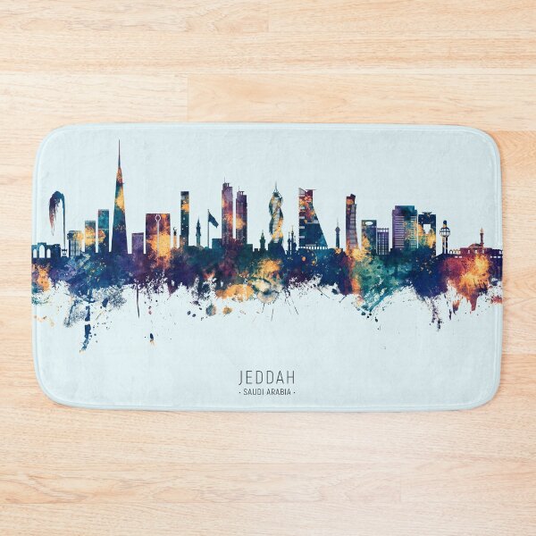 Item preview, Jeddah Saudi Arabia Skyline designed and sold by ArtPrints.