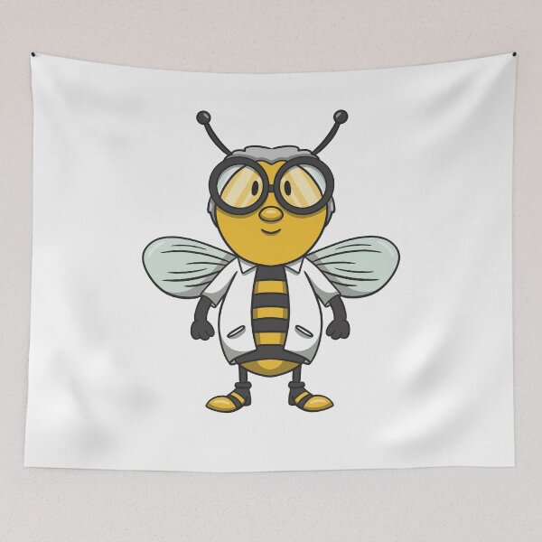 Item preview, Scientist Bee in Glasses designed and sold by TurtleDojo.
