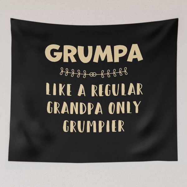 Item preview, GRUMPA Like A Regular Grandpa Only Grumpier Fathers Day T-Shirt designed and sold by StreetArtPro.