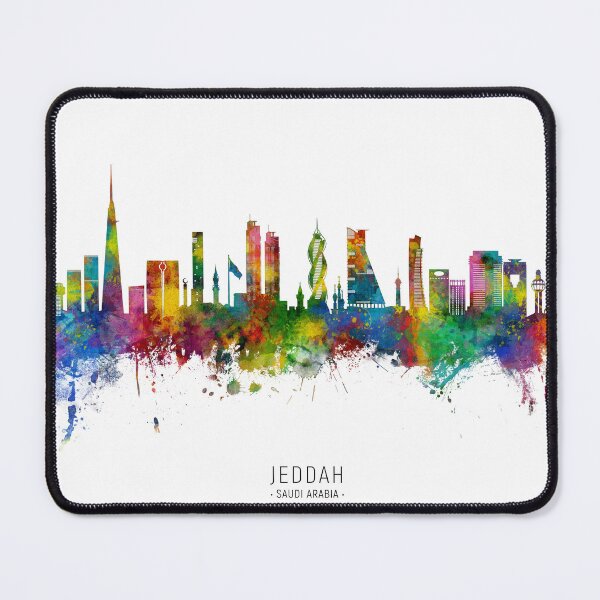 Item preview, Jeddah Saudi Arabia Skyline designed and sold by ArtPrints.