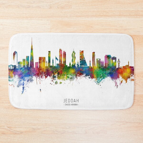Item preview, Jeddah Saudi Arabia Skyline designed and sold by ArtPrints.