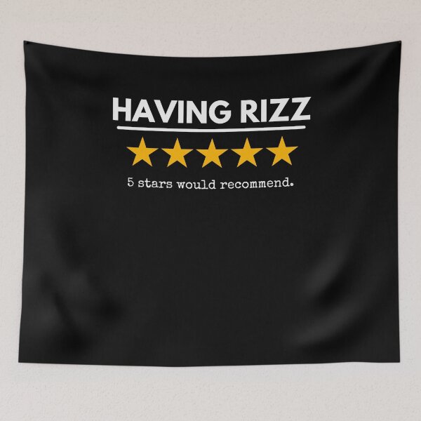 Item preview, Having Rizz 5 stars would recommend funny rizz humor designed and sold by snowry.