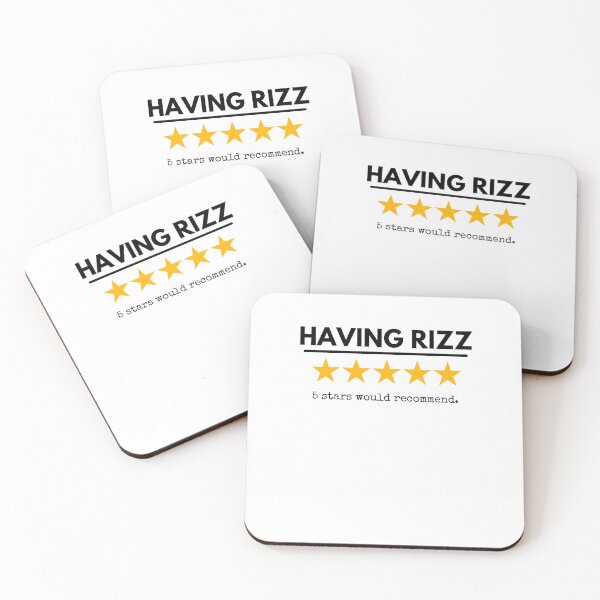 Item preview, Having Rizz 5 stars would recommend funny rizz joke designed and sold by snowry.