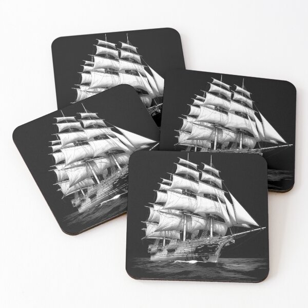 Item preview, Detailed Sailing Ship Sketch designed and sold by TurtleDojo.
